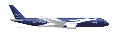 Herpa 573993 - 1:200 - Lufthansa Airbus A350-900 100 Jahre - D-AIXL